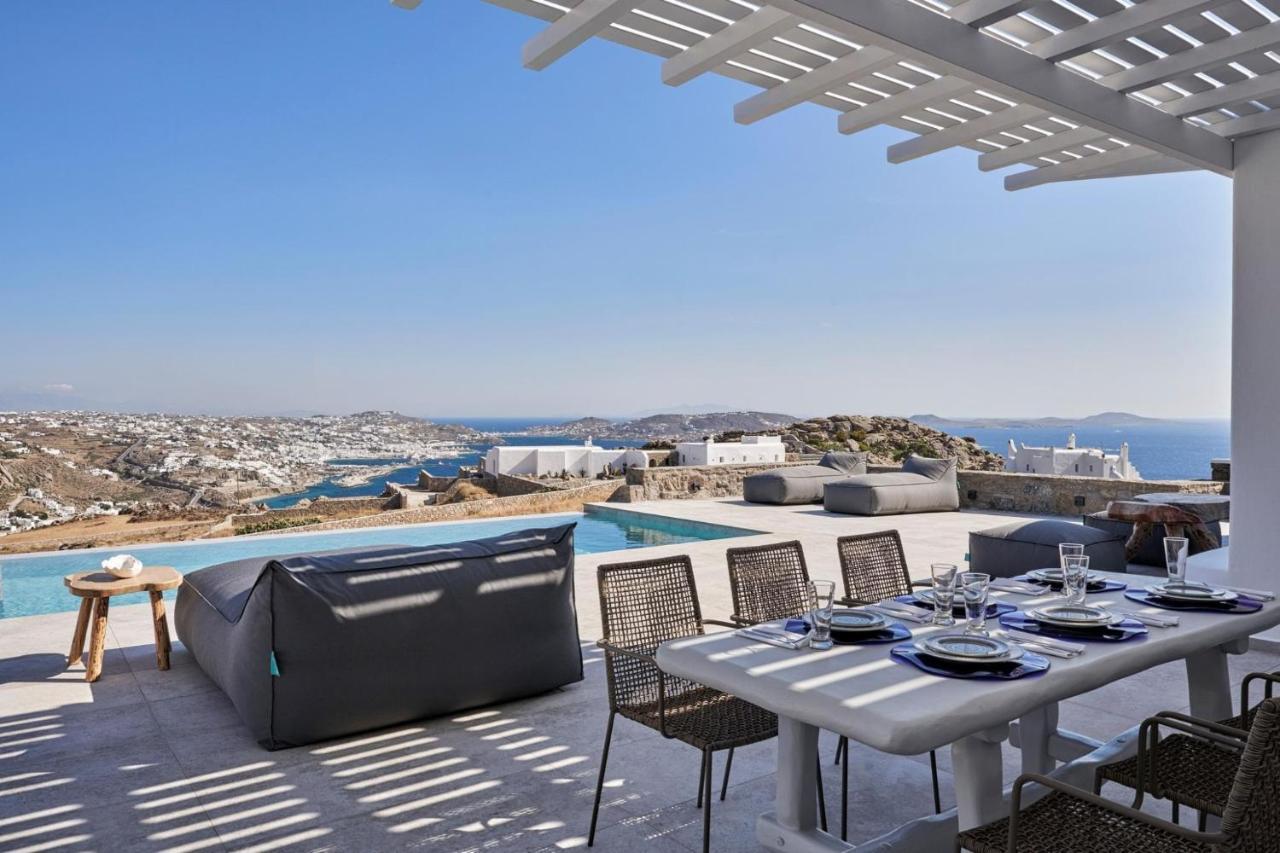 Annez Villa With Private Pool Panoramic Sea View Mykonos Town Exterior foto